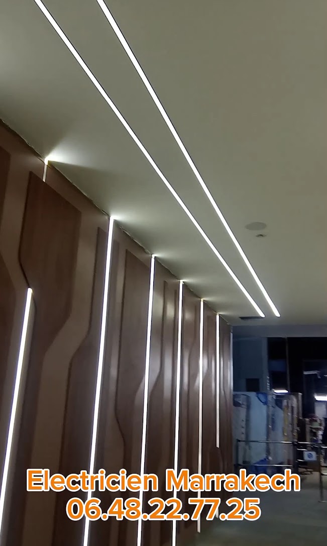 Travaux d'électricité dans une villa à Marrakech